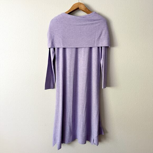 Soft Surroundings B’Call Knit Purple Haze Midi Dress Women's Large Petite NEW - Picture 8 of 10